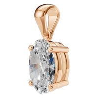 PE-1923 Rose Gold Pendant SET - ANGLE