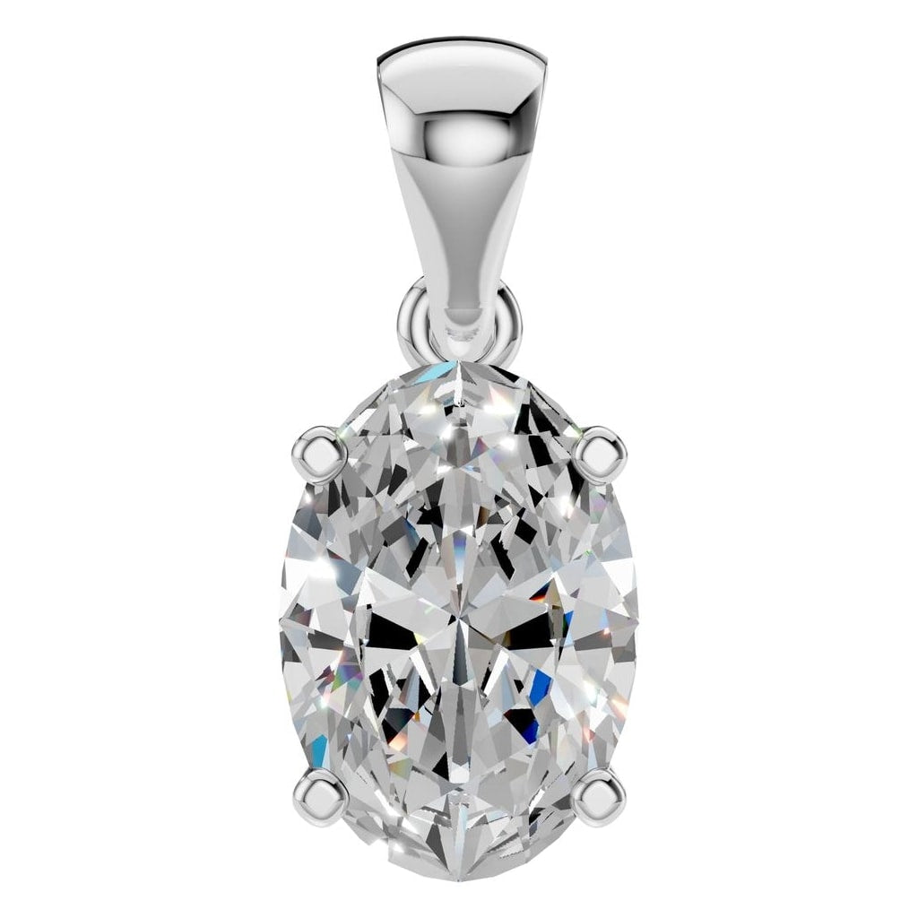 PE-1923 White Gold Pendant SET - Main View