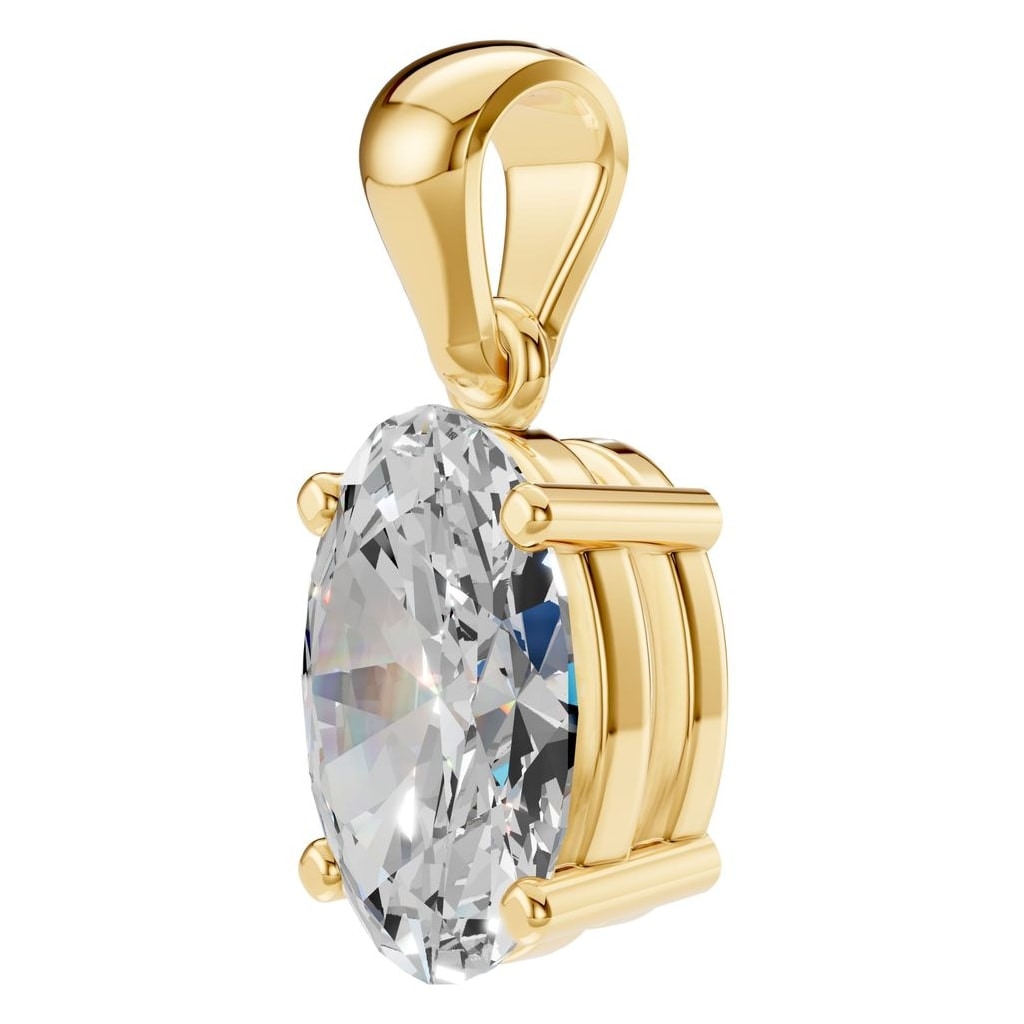 PE-1923 Yellow Gold Pendant SET - ANGLE