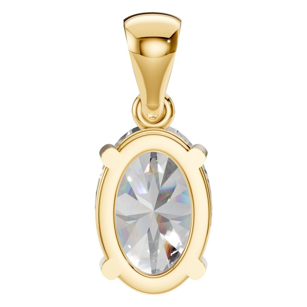 PE-1923 Yellow Gold Pendant SET - BACK