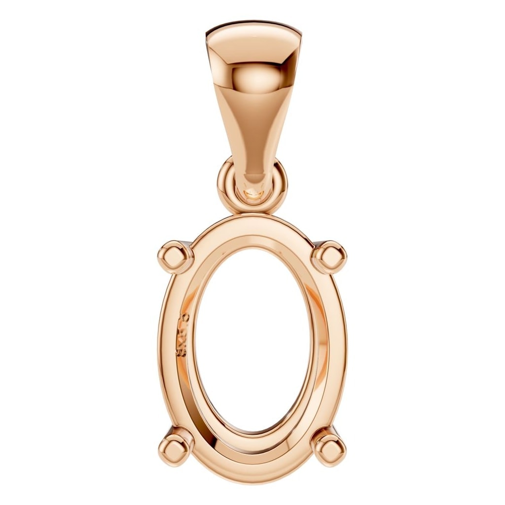 PE-1923 Rose Gold Pendant UNSET - Main View