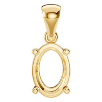PE-1923 Yellow Gold Pendant UNSET - Main View