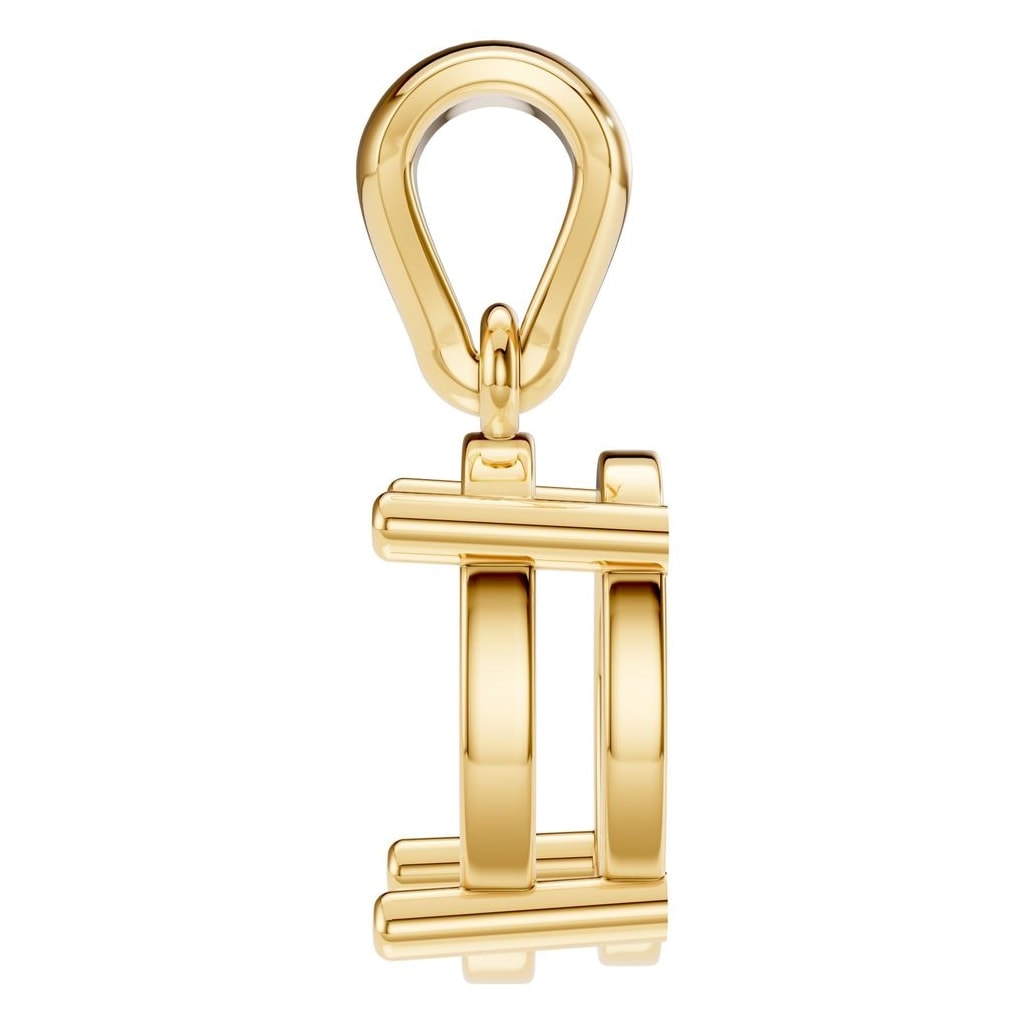 PE-1923 Yellow Gold Pendant UNSET - Side View
