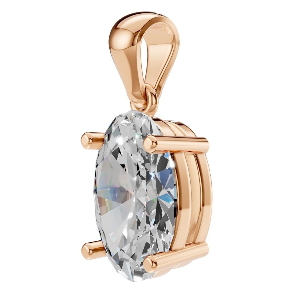 PE-1923 Rose Gold Pendant SET - ANGLE