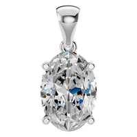 PE-1923 White Gold Pendant SET - Main View