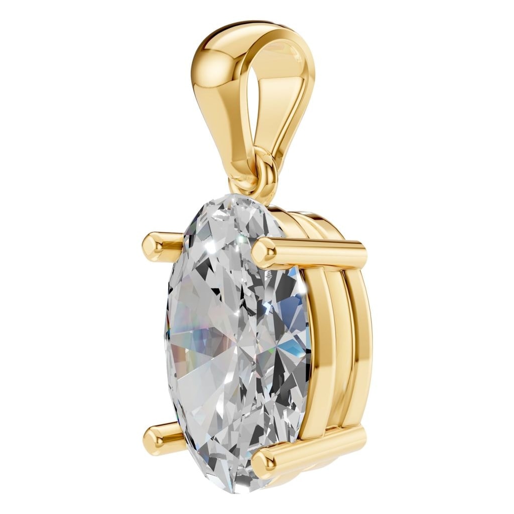 PE-1923 Yellow Gold Pendant SET - ANGLE