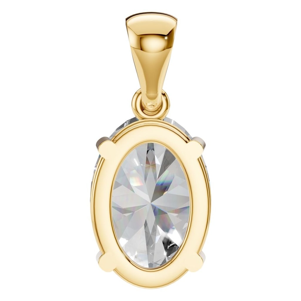 PE-1923 Yellow Gold Pendant SET - BACK