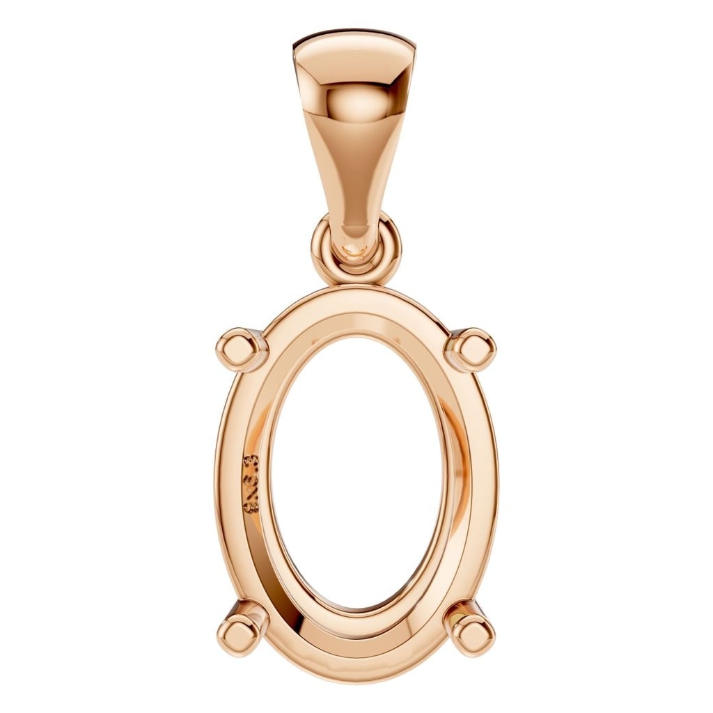 PE-1923 Rose Gold Pendant UNSET - Main View