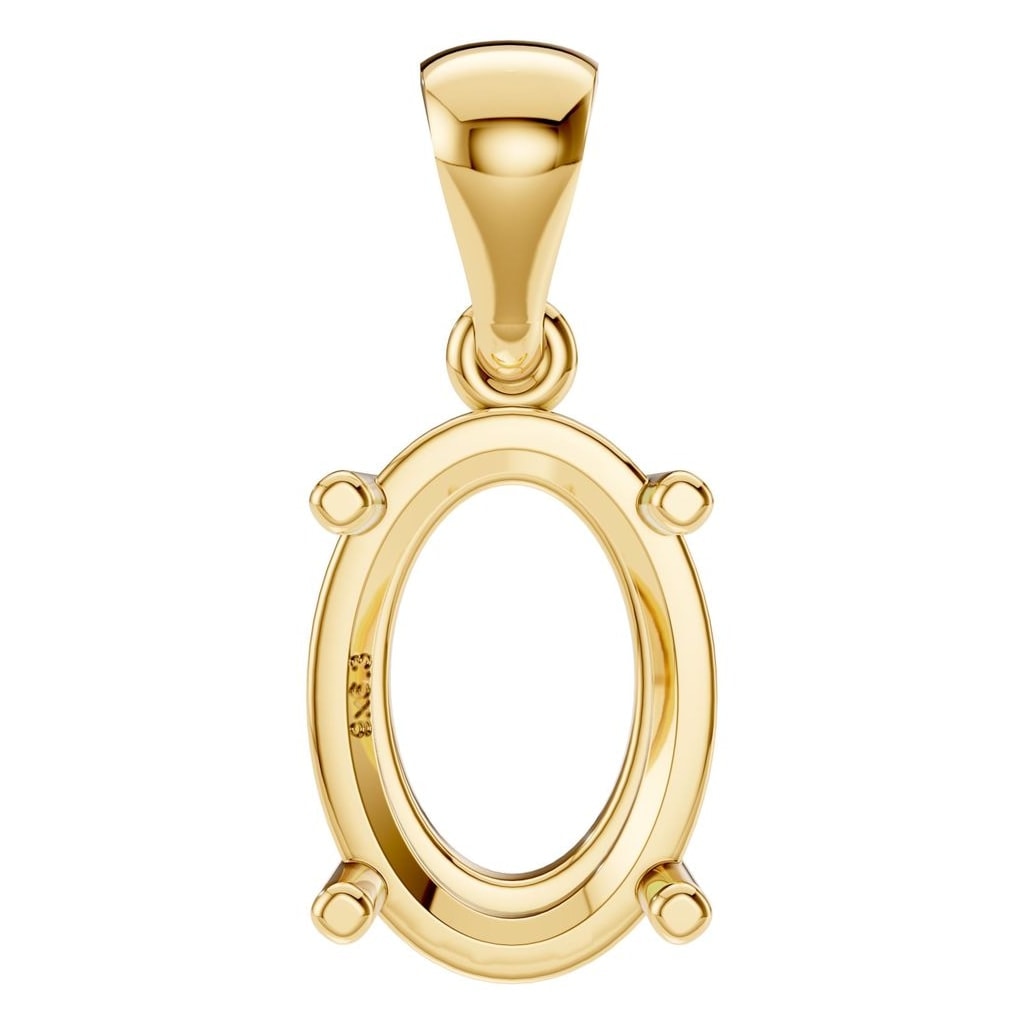 PE-1923 Yellow Gold Pendant UNSET - Main View