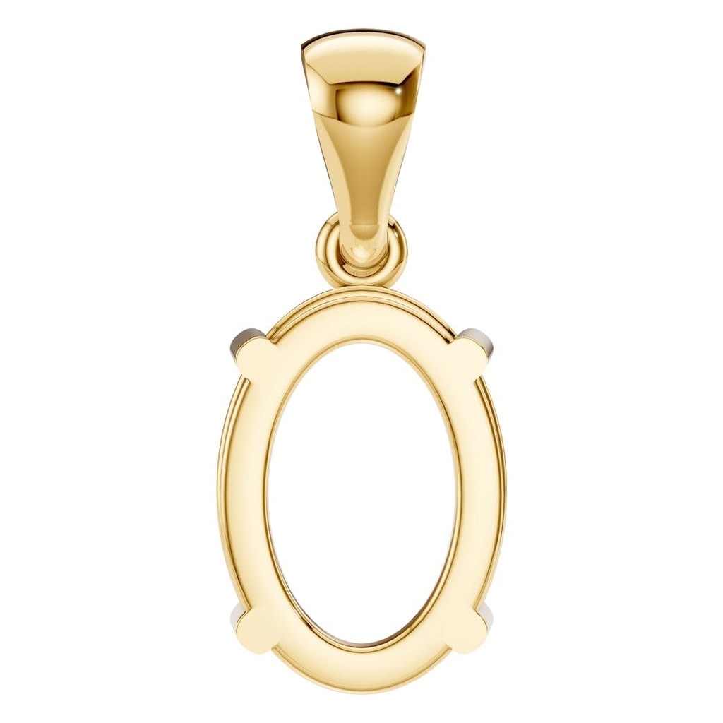 PE-1923 Yellow Gold Pendant UNSET - BACK