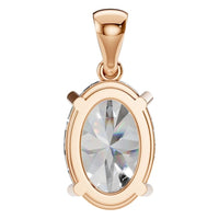 PE-1923 Rose Gold Pendant SET - BACK