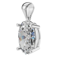 PE-1923 White Gold Pendant SET - ANGLE
