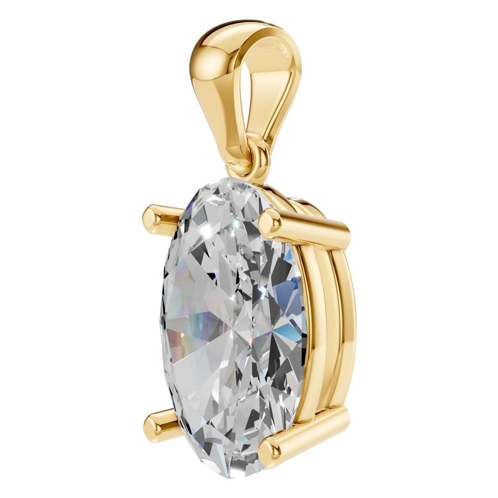 PE-1923 Yellow Gold Pendant SET - ANGLE