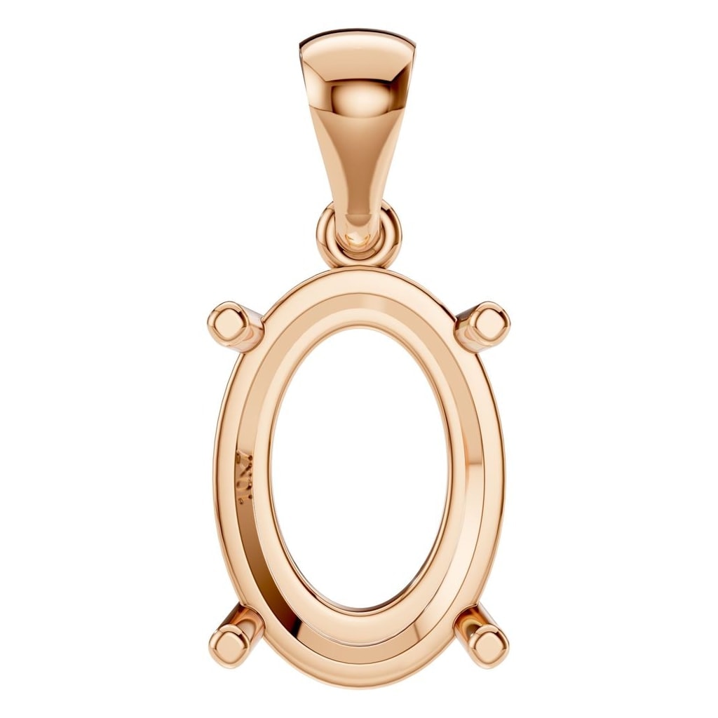 PE-1923 Rose Gold Pendant UNSET - Main View