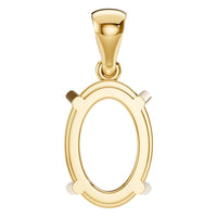 PE-1923 Yellow Gold Pendant UNSET - BACK