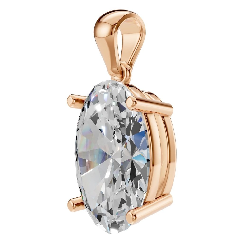 PE-1923 Rose Gold Pendant SET - ANGLE