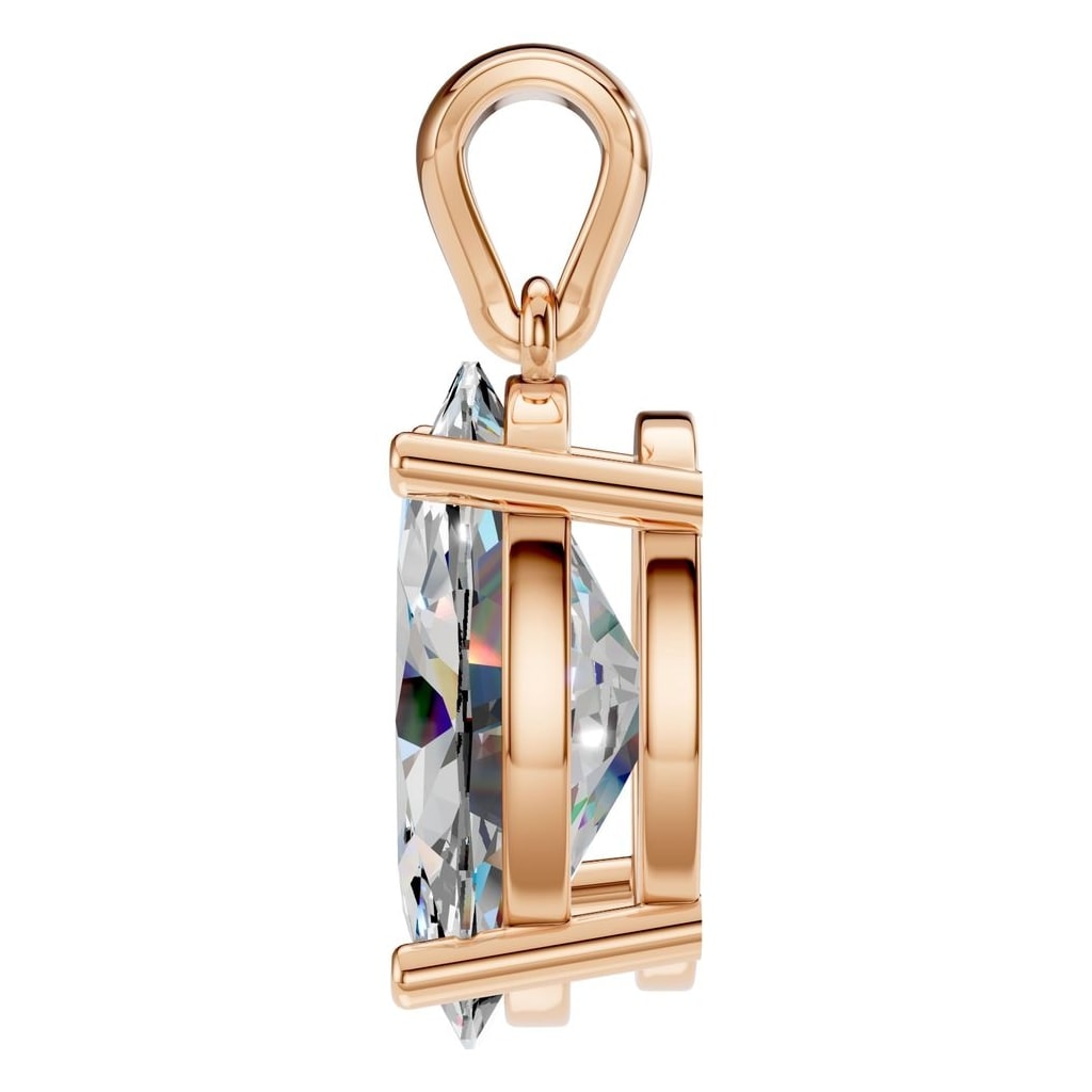 PE-1923 Rose Gold Pendant SET - Side View