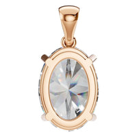PE-1923 Rose Gold Pendant SET - BACK