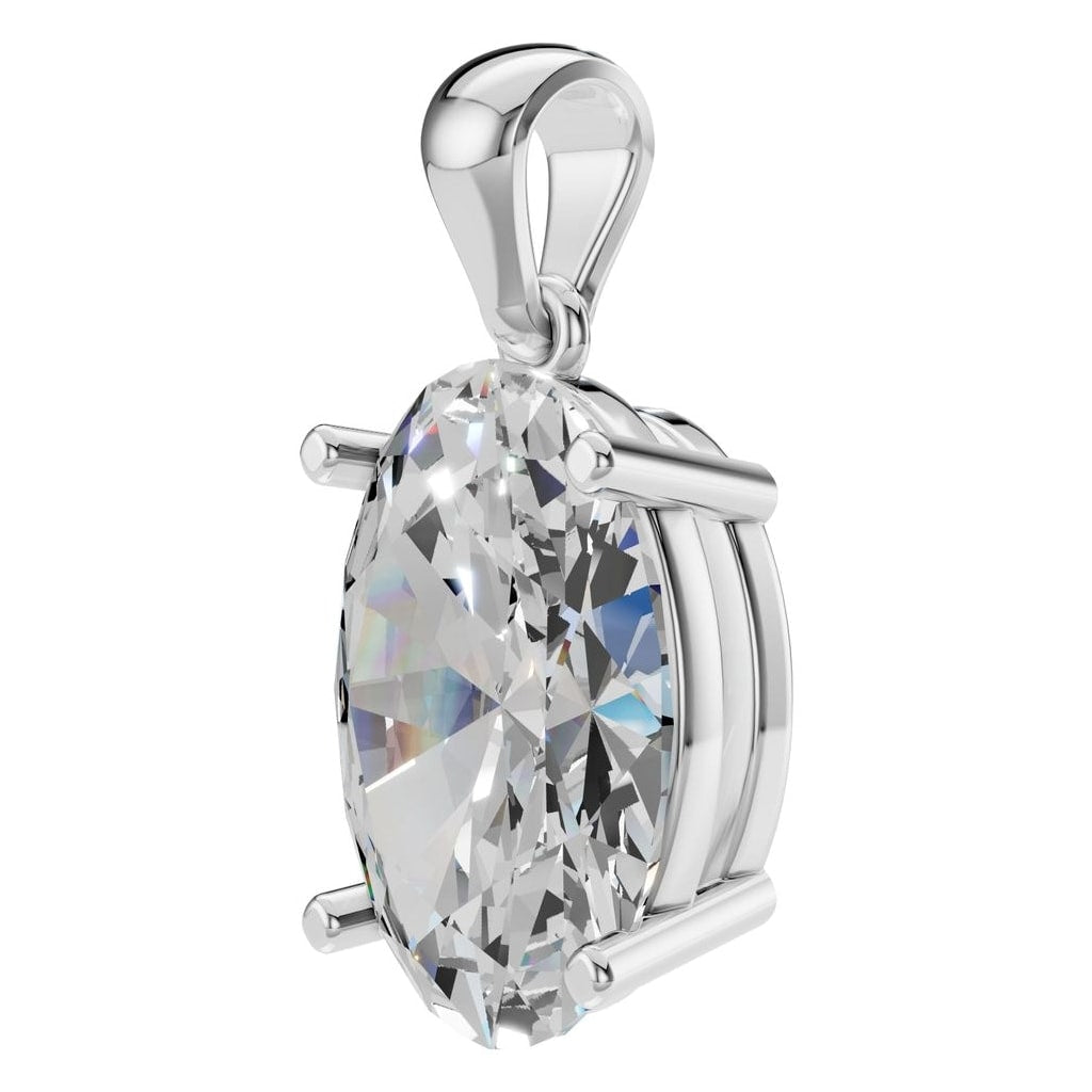 PE-1923 White Gold Pendant SET - ANGLE