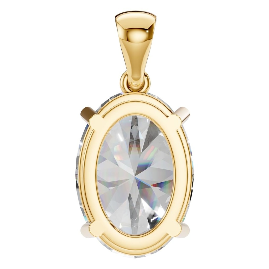 PE-1923 Yellow Gold Pendant SET - BACK
