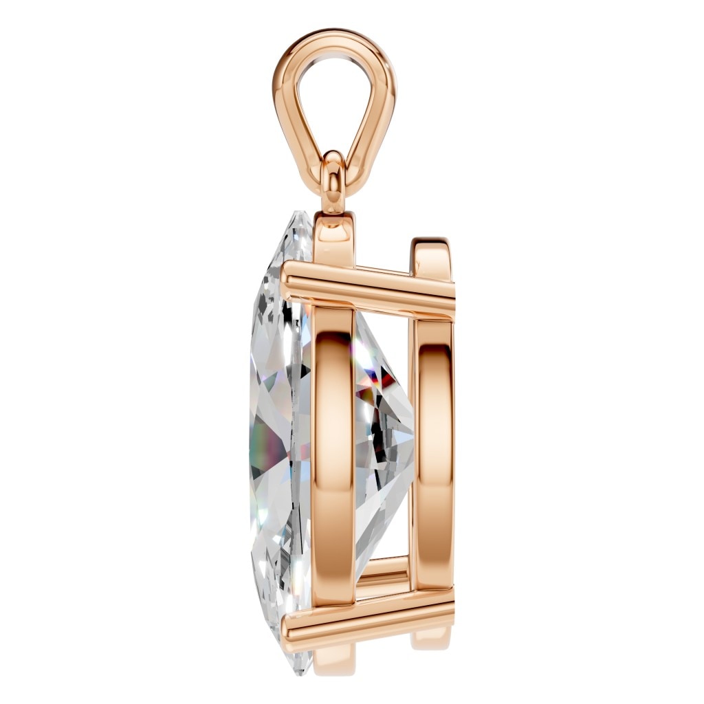 PE-1923 Rose Gold Pendant SET - Side View