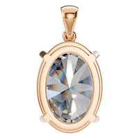 PE-1923 Rose Gold Pendant SET - BACK