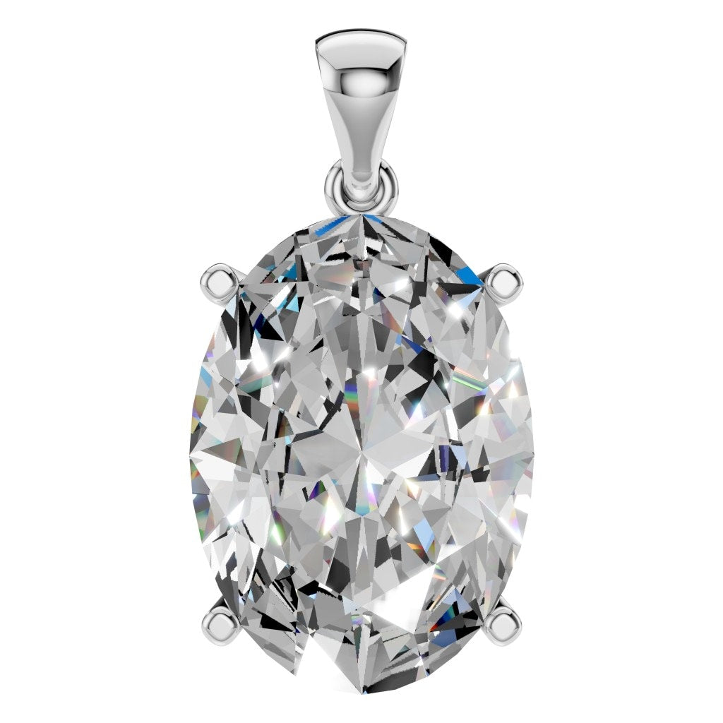 PE-1923 White Gold Pendant SET - Main View