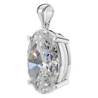 PE-1923 White Gold Pendant SET - ANGLE