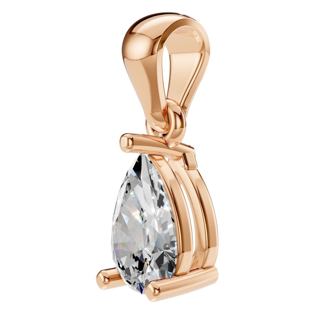 PE-1923 Rose Gold Pendant SET - ANGLE