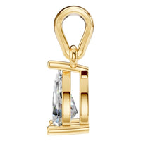 PE-1923 Yellow Gold Pendant SET - Side View
