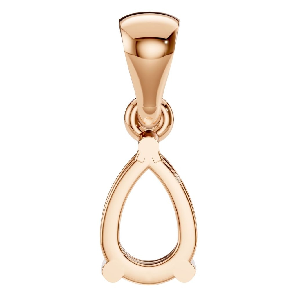 PE-1923 Rose Gold Pendant UNSET - BACK
