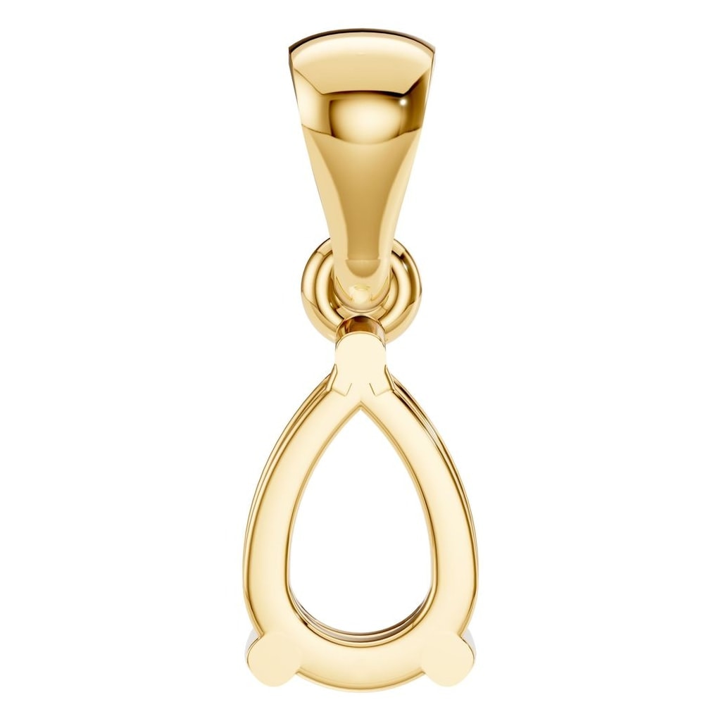 PE-1923 Yellow Gold Pendant UNSET - BACK
