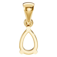 PE-1923 Yellow Gold Pendant UNSET - BACK