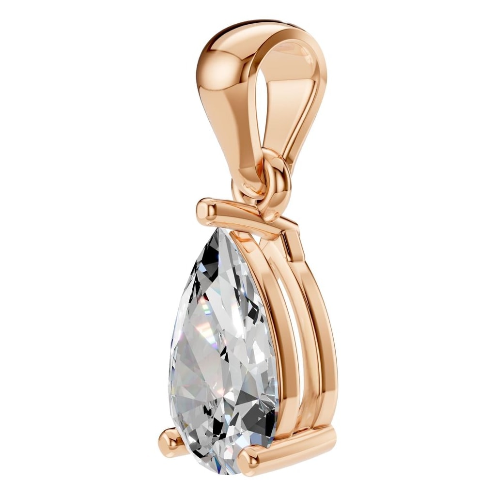 PE-1923 Rose Gold Pendant SET - ANGLE