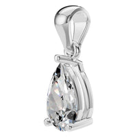 PE-1923 White Gold Pendant SET - ANGLE