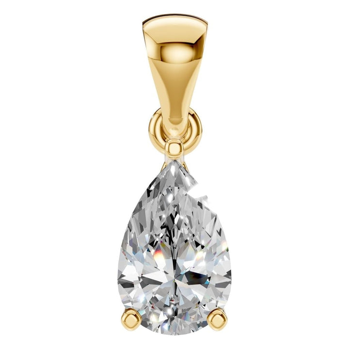 Solitaire Pendant Mounting - Pear 7x4.5mm