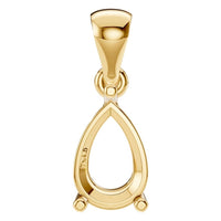 PE-1923 Yellow Gold Pendant UNSET - Main View