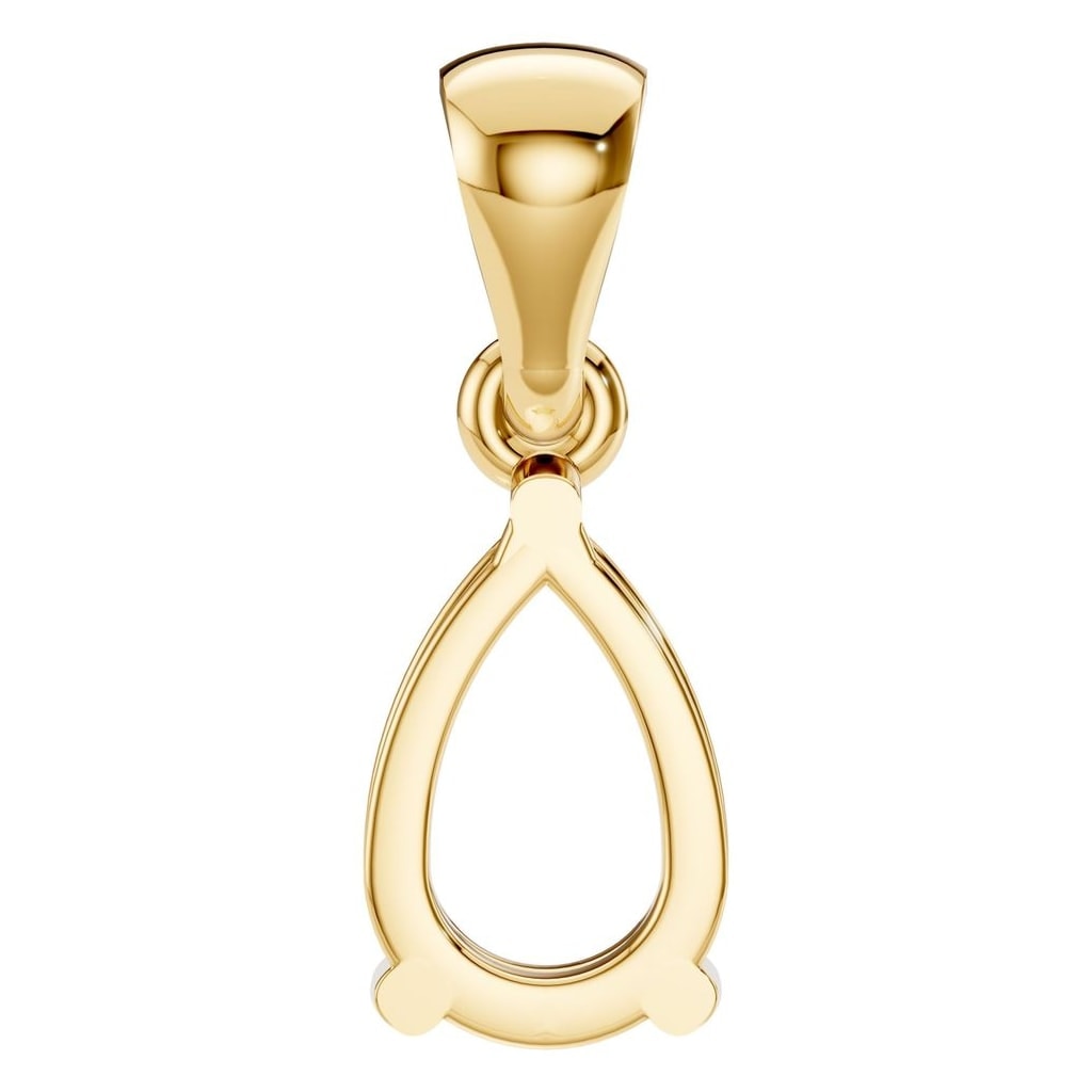 PE-1923 Yellow Gold Pendant UNSET - BACK