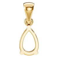 PE-1923 Yellow Gold Pendant UNSET - BACK