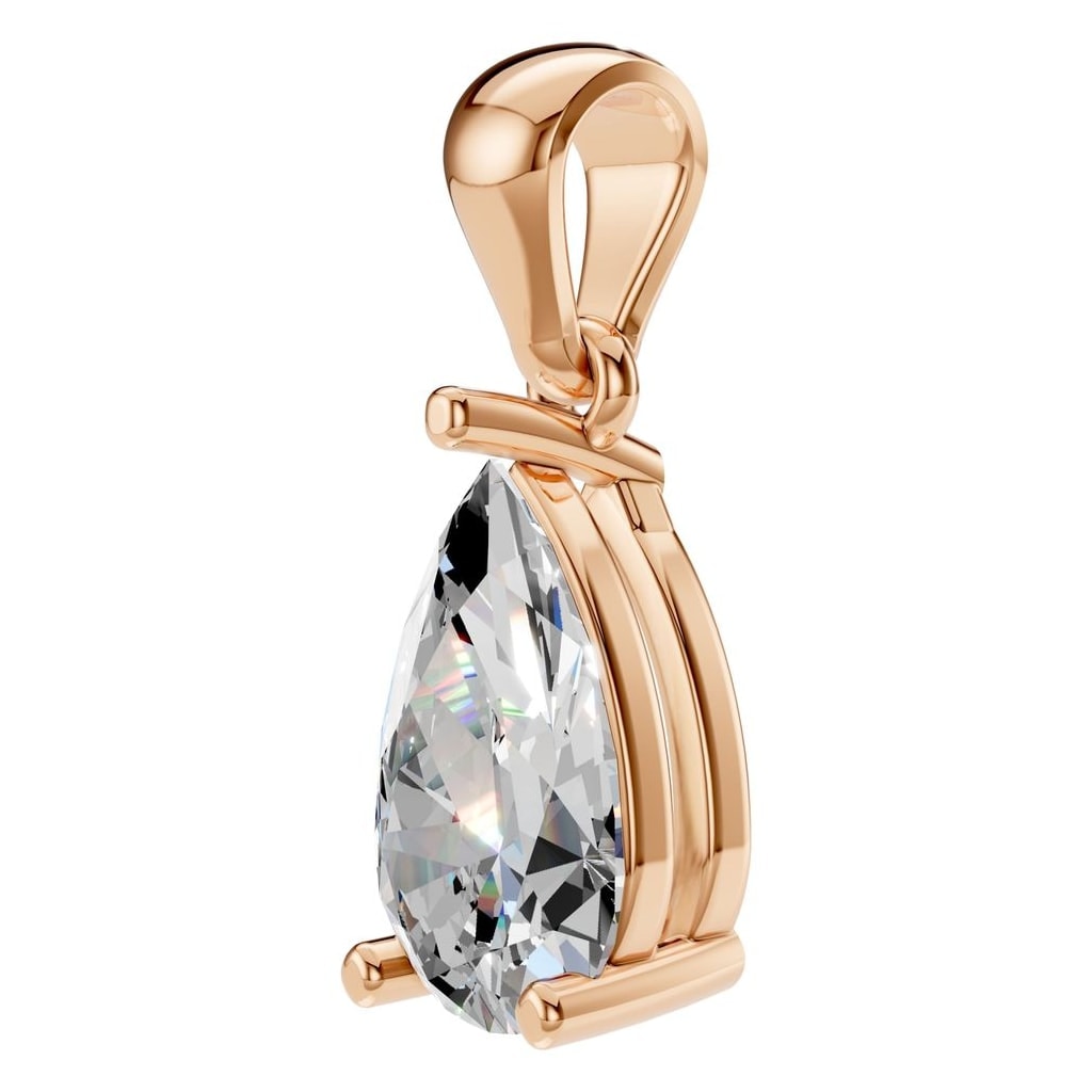 PE-1923 Rose Gold Pendant SET - ANGLE