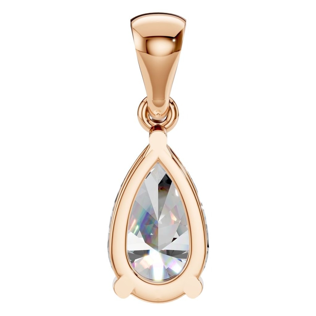 PE-1923 Rose Gold Pendant SET - BACK