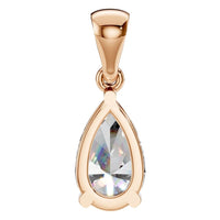 PE-1923 Rose Gold Pendant SET - BACK