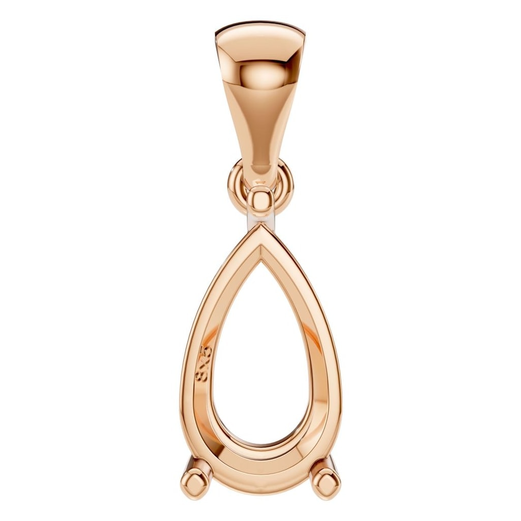 PE-1923 Rose Gold Pendant UNSET - Main View