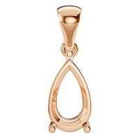 PE-1923 Rose Gold Pendant UNSET - Main View