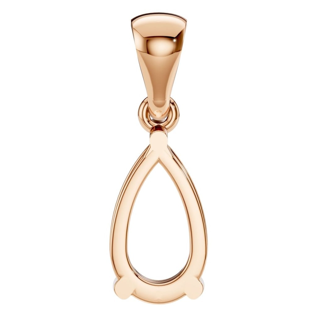 PE-1923 Rose Gold Pendant UNSET - BACK