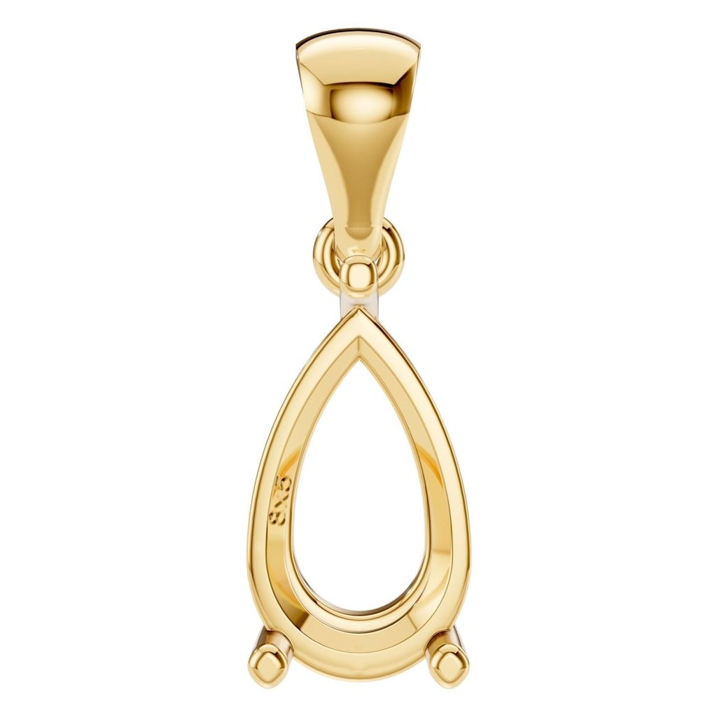 PE-1923 Yellow Gold Pendant UNSET - Main View