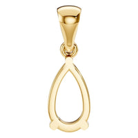 PE-1923 Yellow Gold Pendant UNSET - BACK