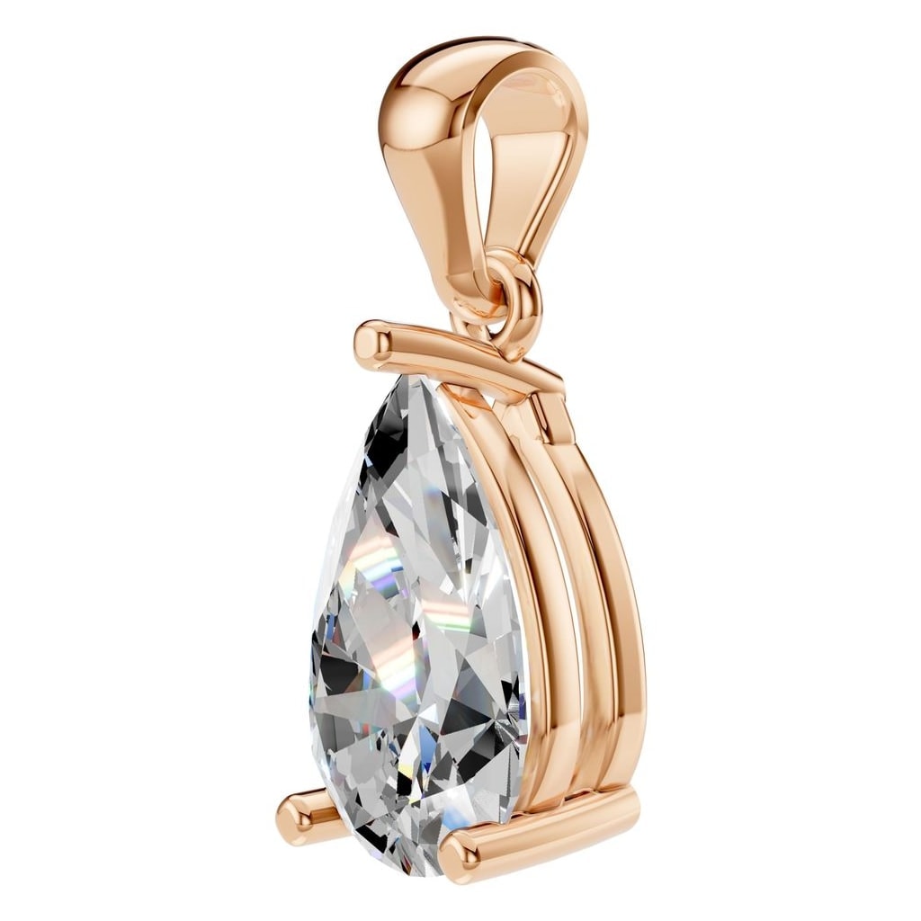 PE-1923 Rose Gold Pendant SET - ANGLE