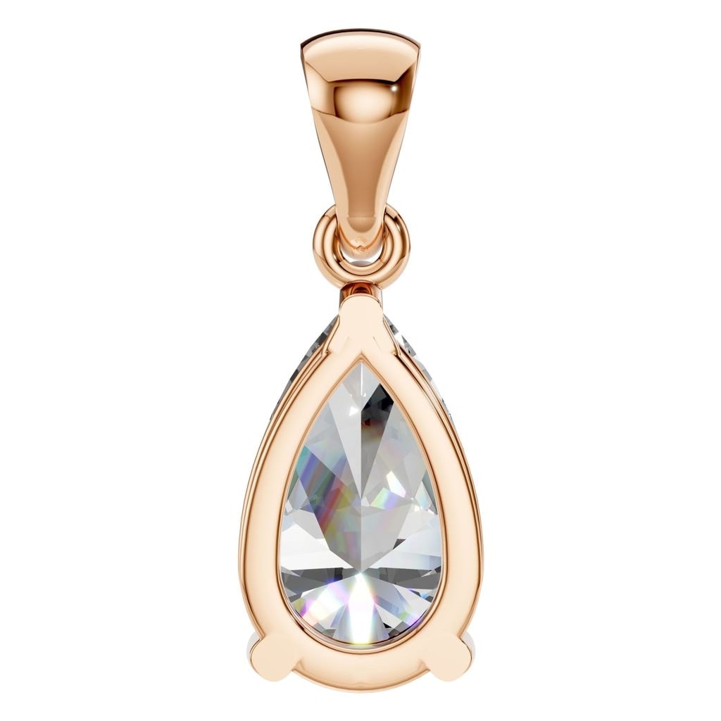 PE-1923 Rose Gold Pendant SET - BACK