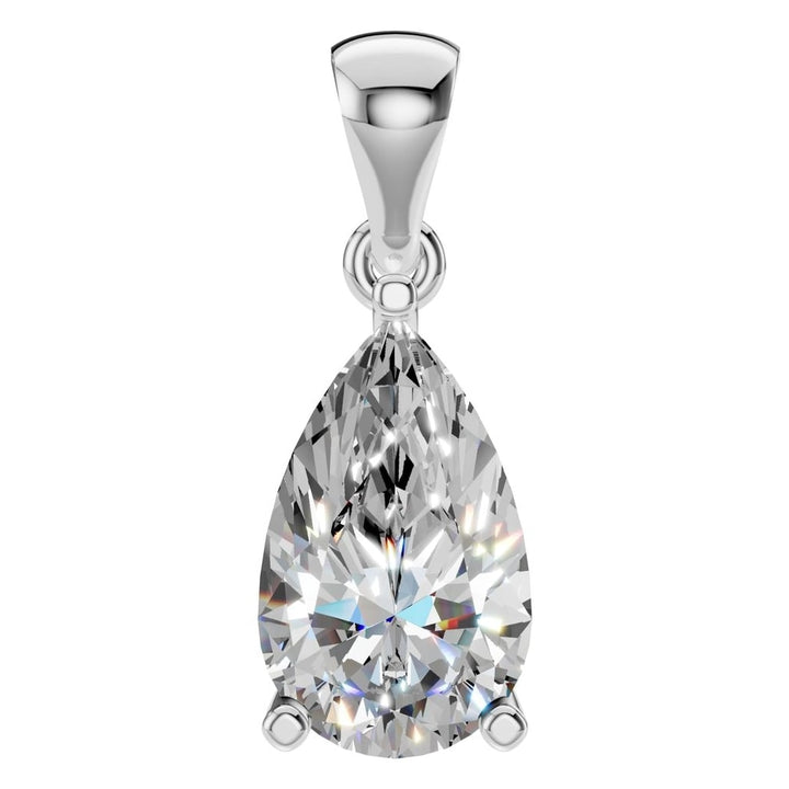 Solitaire Pendant Mounting - Pear 9x5.5mm
